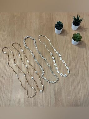 Vintage Shell Lei Necklaces x 4